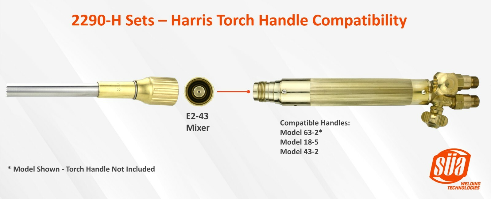 Propane Heating Nozzle / Rosebud - Model: 2290-H - Complete Set - All Sizes