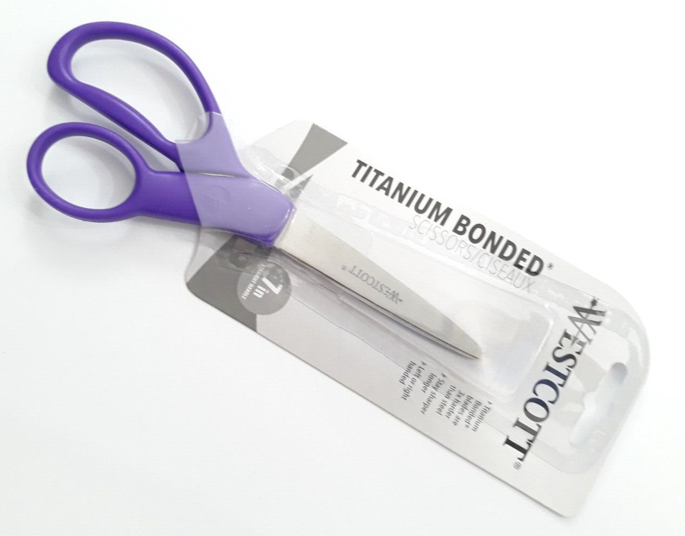 X1 PURPLE SCISSORS WESTCOTT 7" LONG TITANIUM BONDED