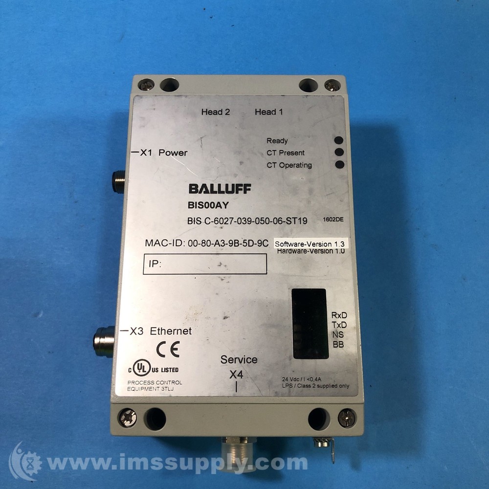 Balluff BIS00AY Radio Frequency ID System USIP