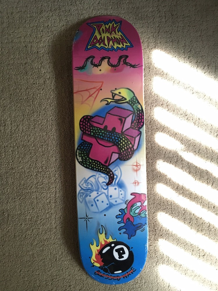 Pink Dolphin Skateboard Deck #2