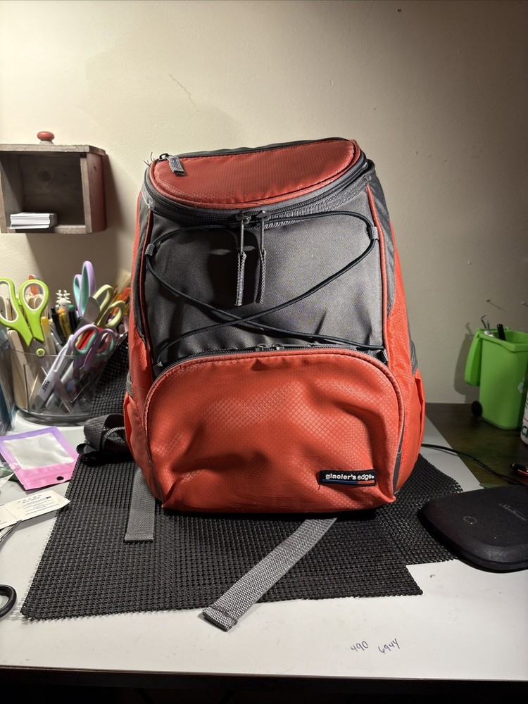 Glacier s Edge Cooler Orange  Backpack