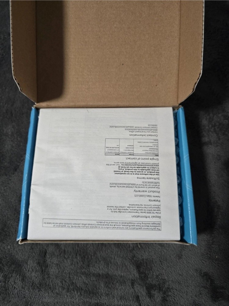 Johnson Controls TEC3000 Smart HVAC Thermostat Color Touchscreen New Open Box