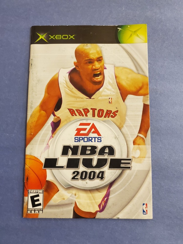 NBA Live 2004 (Microsoft Xbox, 2003) ~ Manual Only