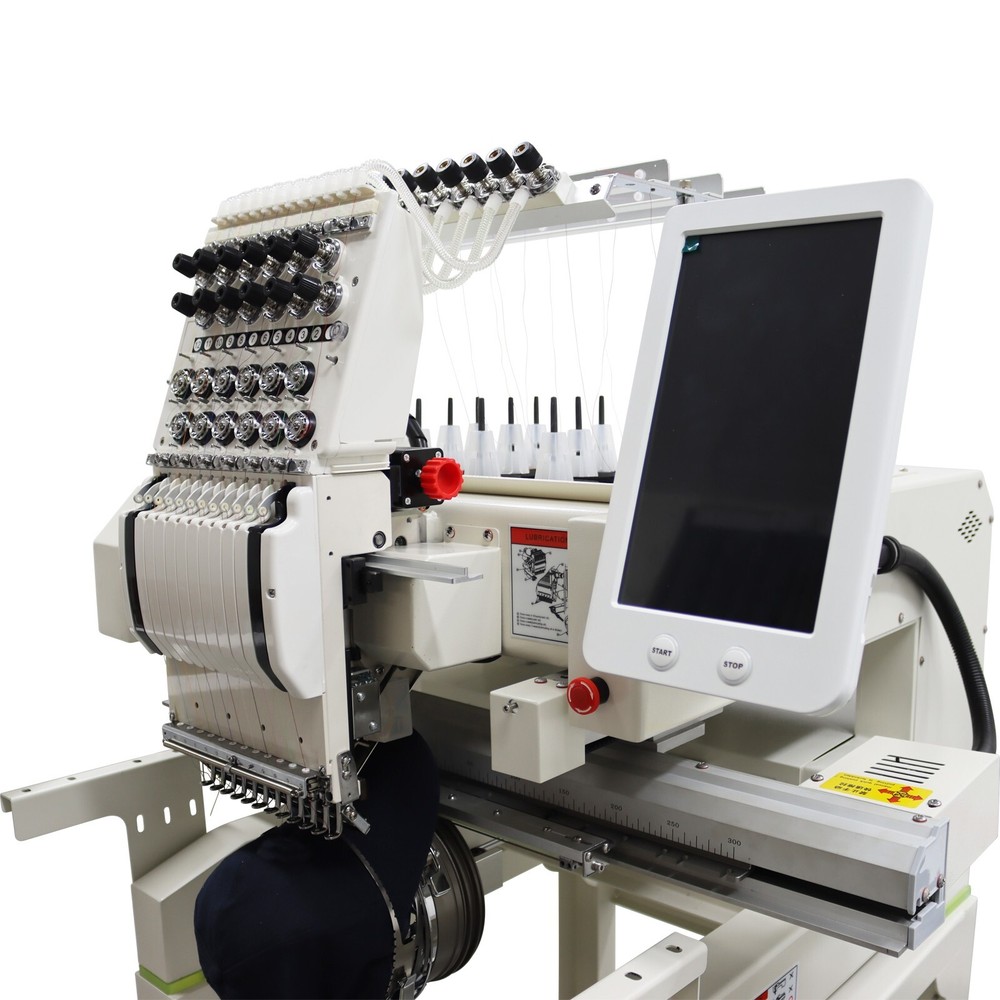 Automatic Computerized Embroidery Machine Single head 12 needles 110V-220V 300W