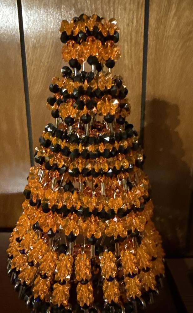 Halloween Orange And Black HANDMADE Tree