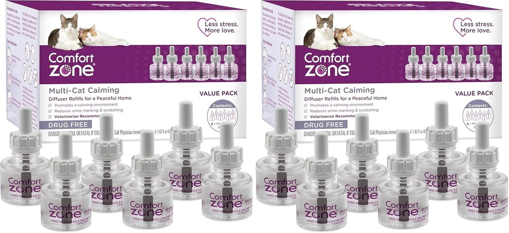 Multi Cat Calming Diffuser Refill 6 Pack – Cat Calming Pheromone Refills