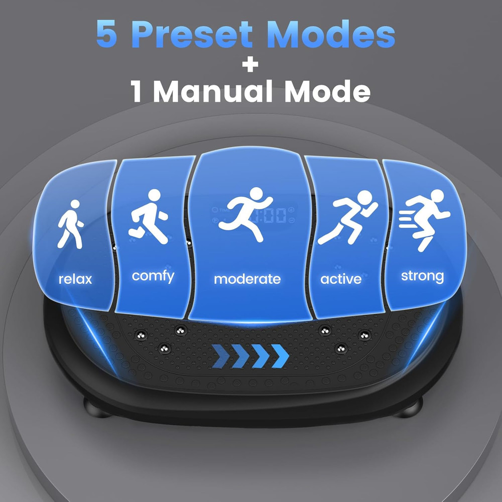 Vibration Plate Exercise Machine, Vibrating Fitness Platform for Lymphatic Drain