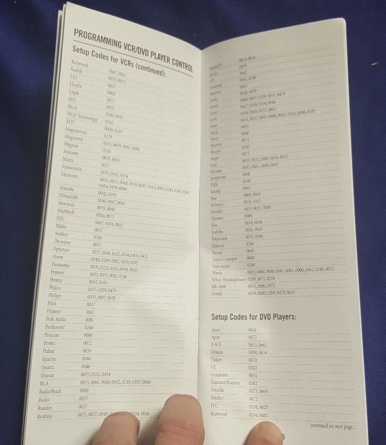 Universal Electronics MILLENNIUM 4 Universal Remote Control Owners Manual