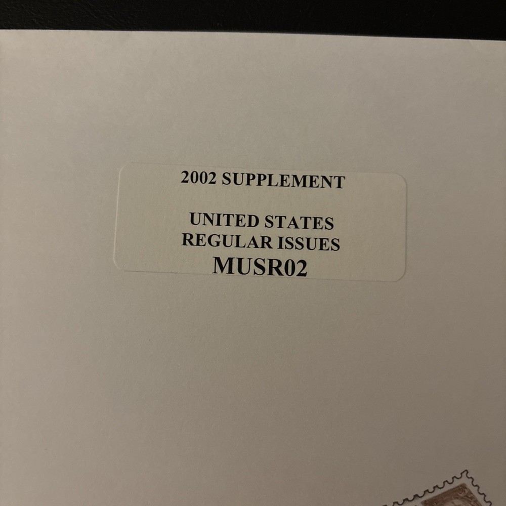 Minkus Album Pages - 2002 Supplement 7 Pages