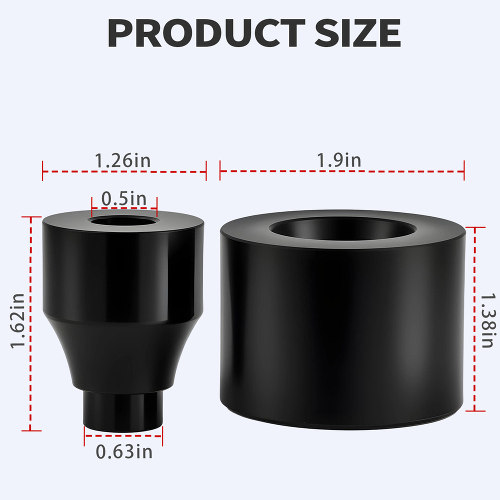 2Pcs M12 Protective Slider Crash Bar End Balls Engine Guard Protector For Harley