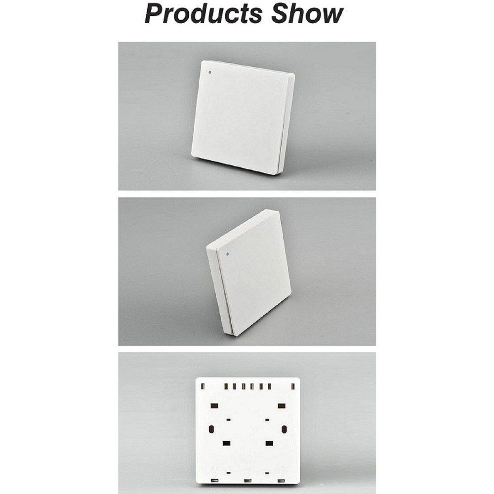 433MHz Wireless RC Kinetic Self-Powered Wall Light Switch For Home Lighting e