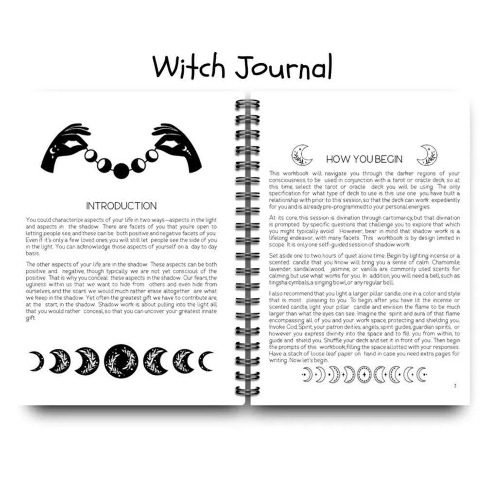 Tarot Shadow Work Book | Shadow Work | Tarot Journal | Witchy Notebook