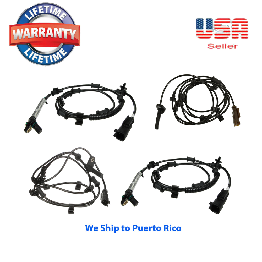 4 ABS Wheel Speed Sensor Front Rear Left & Right Fit Ram 3500 2015-2016 Crew Cab