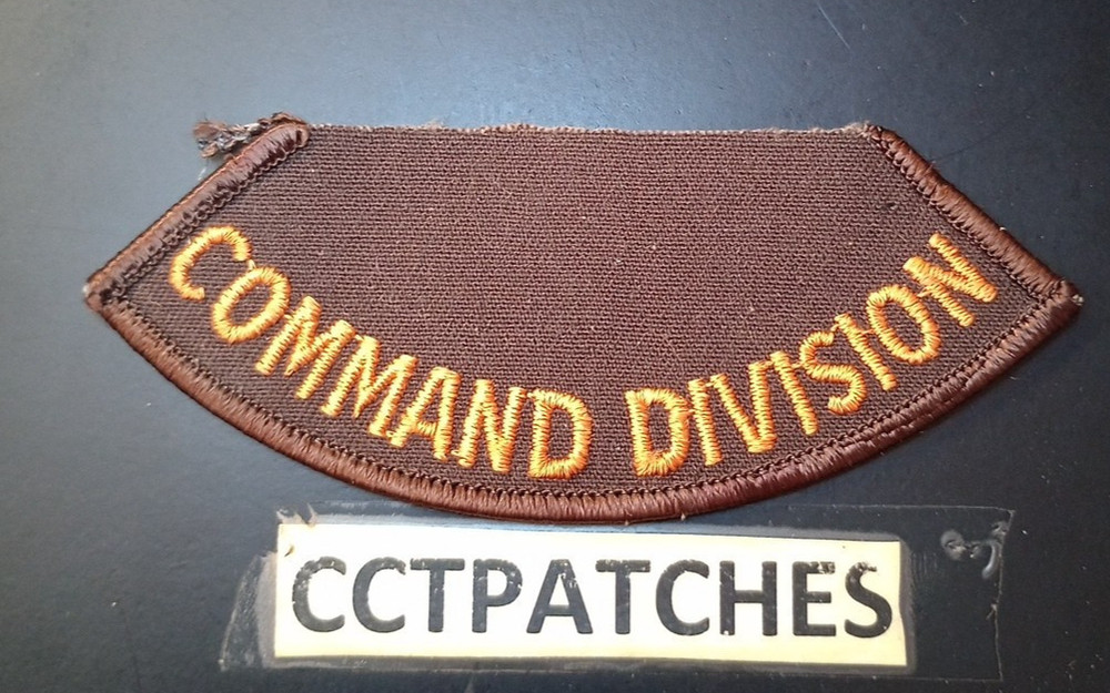 GEORGIA SHERIFF COMMAND DIVISION TAB BROWN SHOULDER PATCH GA