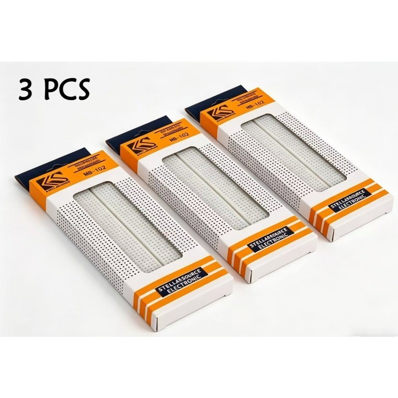 3x Solderless Breadboard Protoboard 830 Tie Point MB-102 Test Circuit PCB Kits