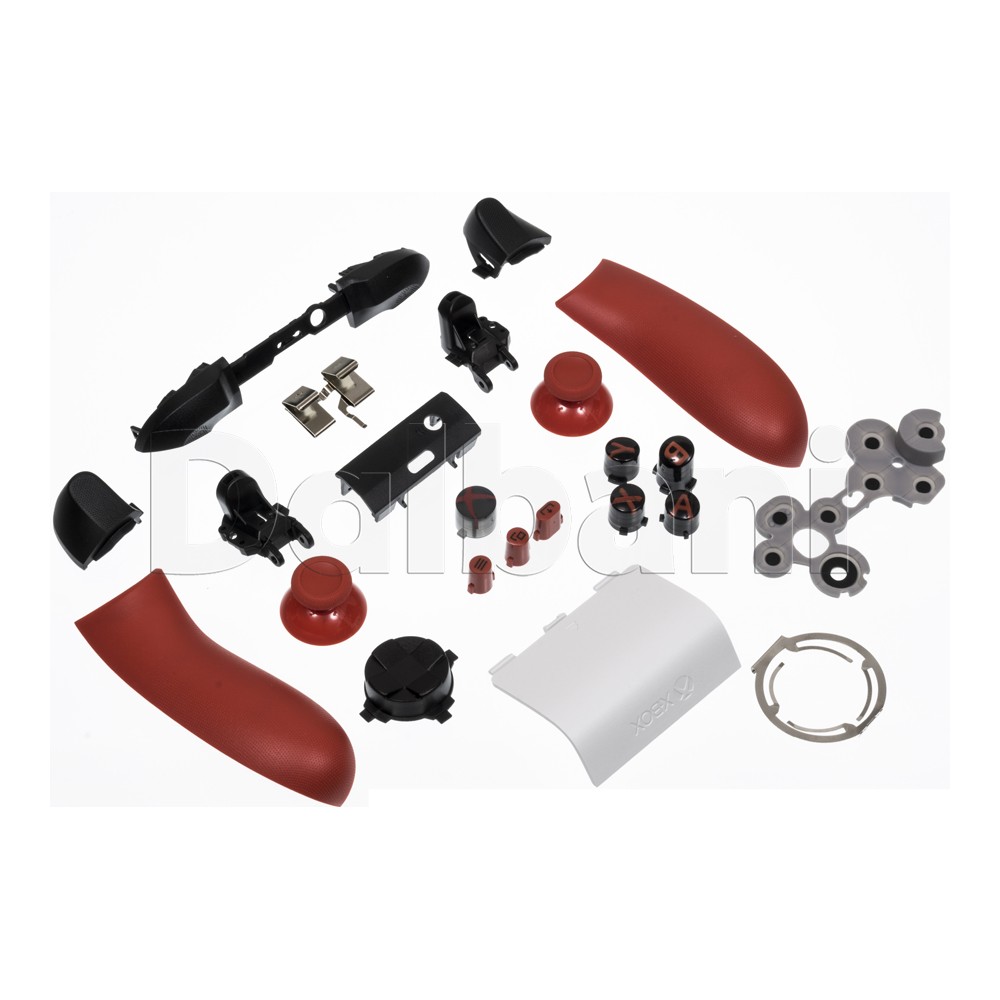 Full Set Housing Shell Buttons Replacement for Xbox Series X /S Controller Red