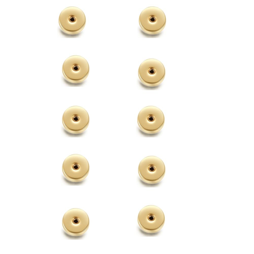 Hypoallergenic Screw Backs Replacement for Flat Back Stud Earrings, Easy to Scre