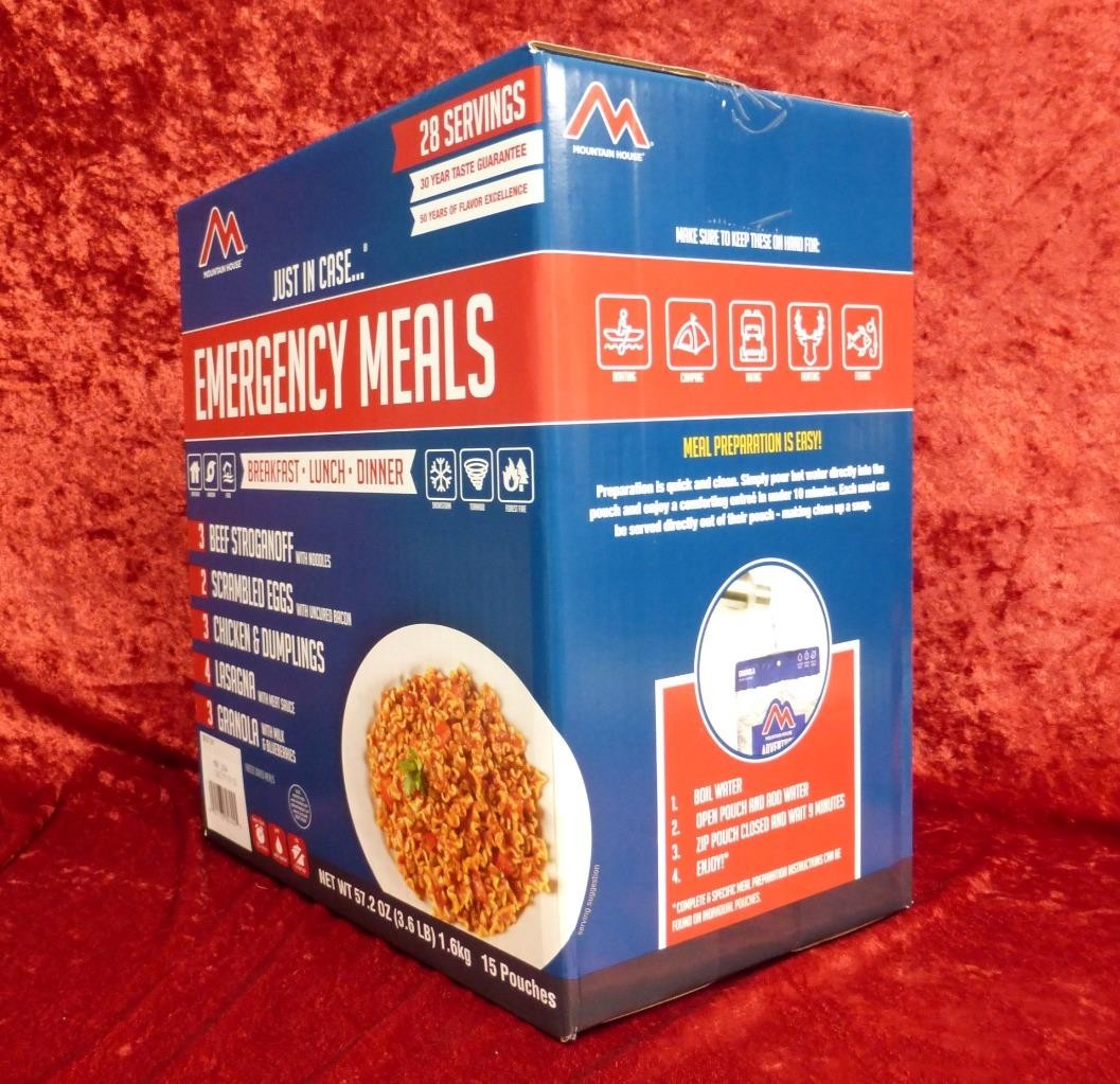 Mountain House Freeze Dried food, Emergency Meals 28 Servings Box, MREs EXP 2054