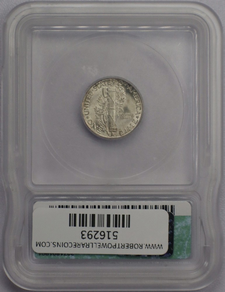 1937 10c Mercury Dime - ICG MS 66 FB