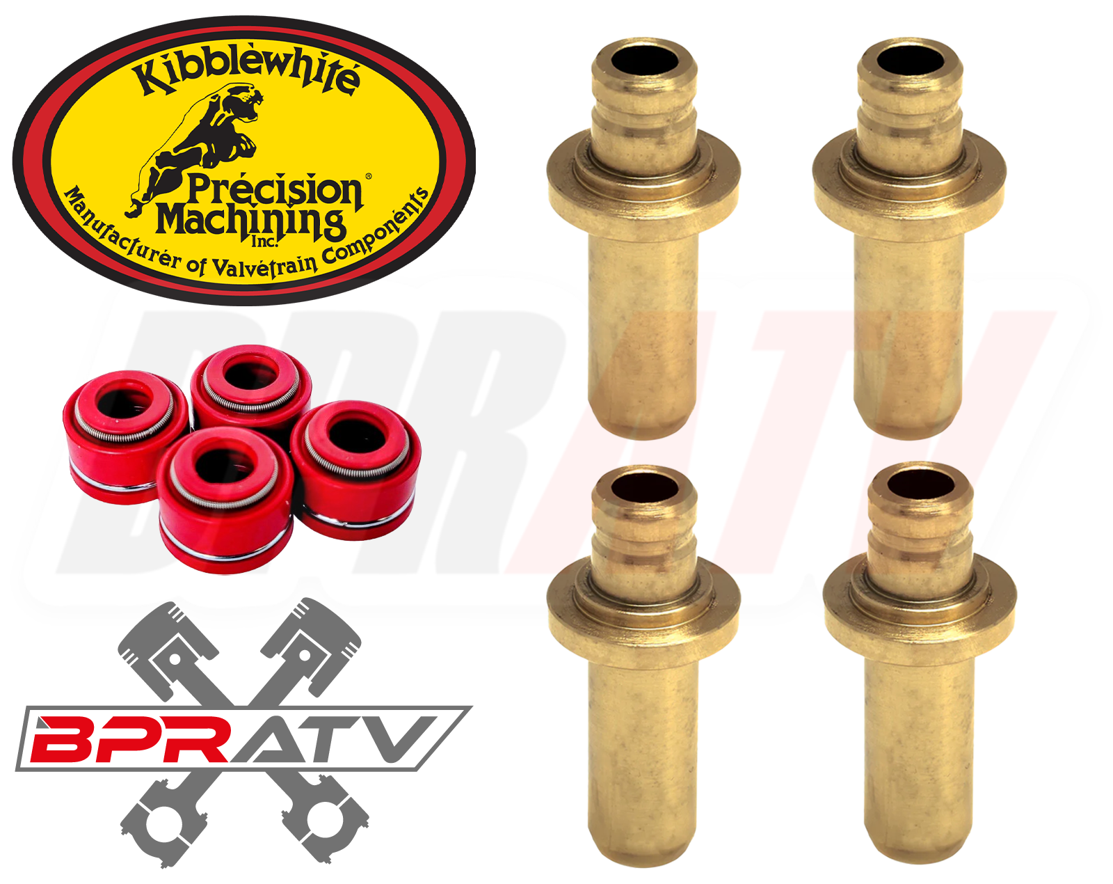 Polaris Predator 500 Kibblewhite Head Intake Exhaust Valve Guides & Viton Seals