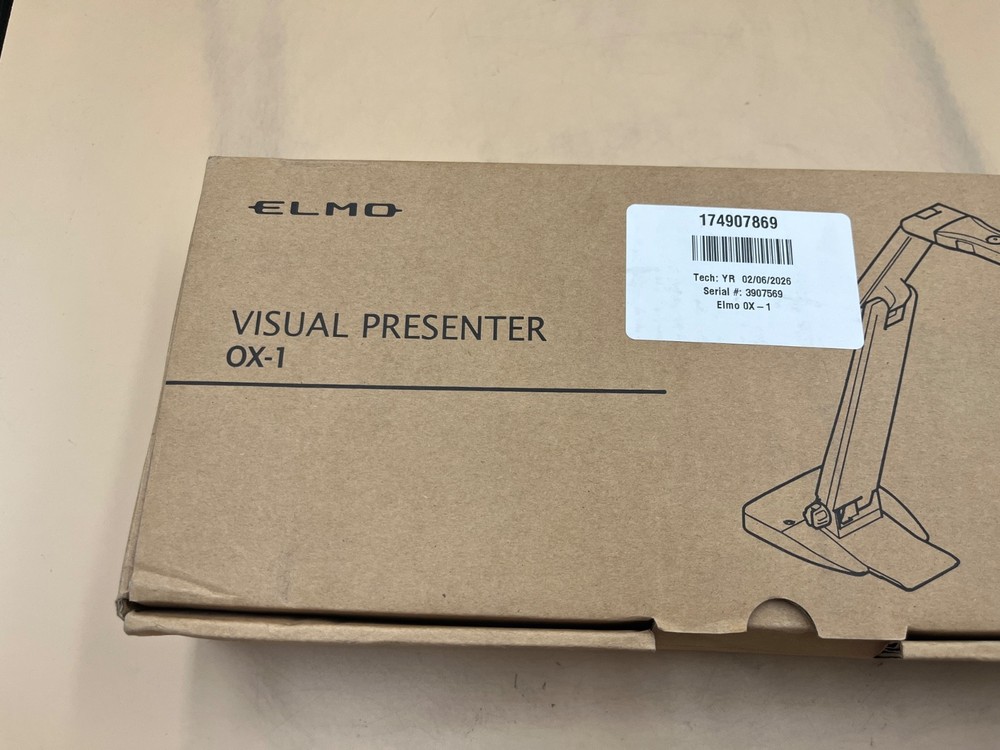 Elmo OX-1 1433 Visualiser 1080p Full HD Document Camera