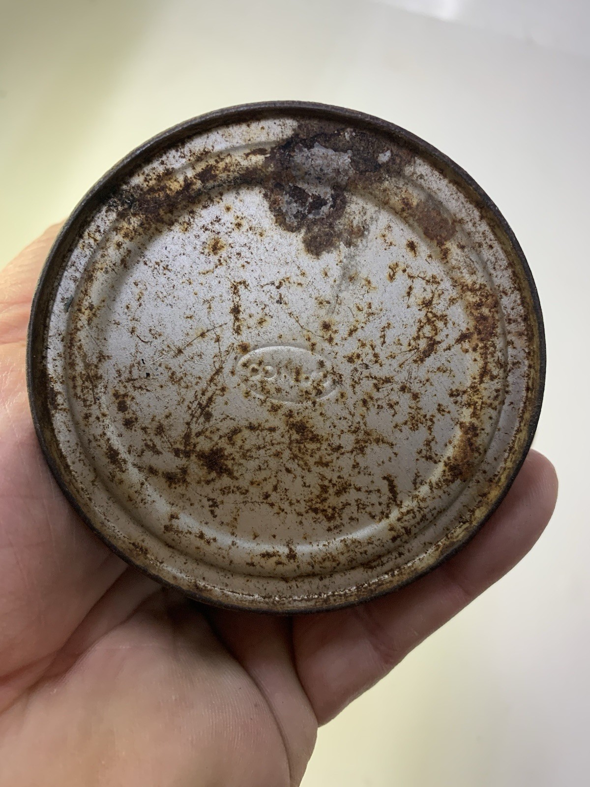 Vintage Mule-Hide Roofs plastic stay-tite cement 1 lb can, The Lehon Co, Chicago