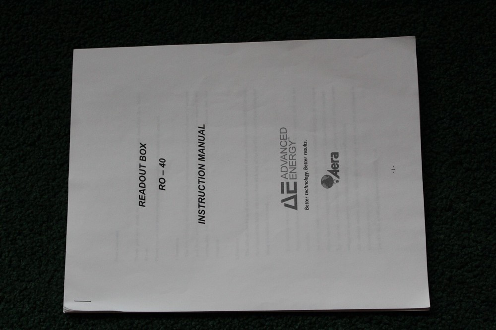 AERA RO-40 MFC Mass Flow Controller Readout