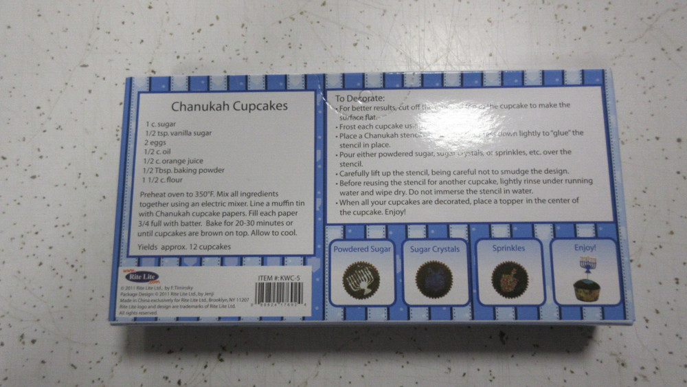 Chanukah Cupcake Decorating Set