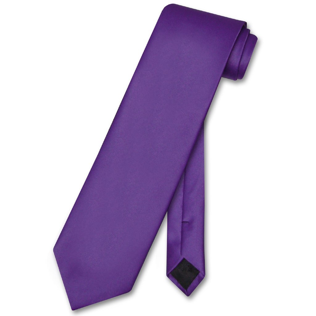 NeckTie Solid PURPLE INDIGO Color Men's Neck Tie