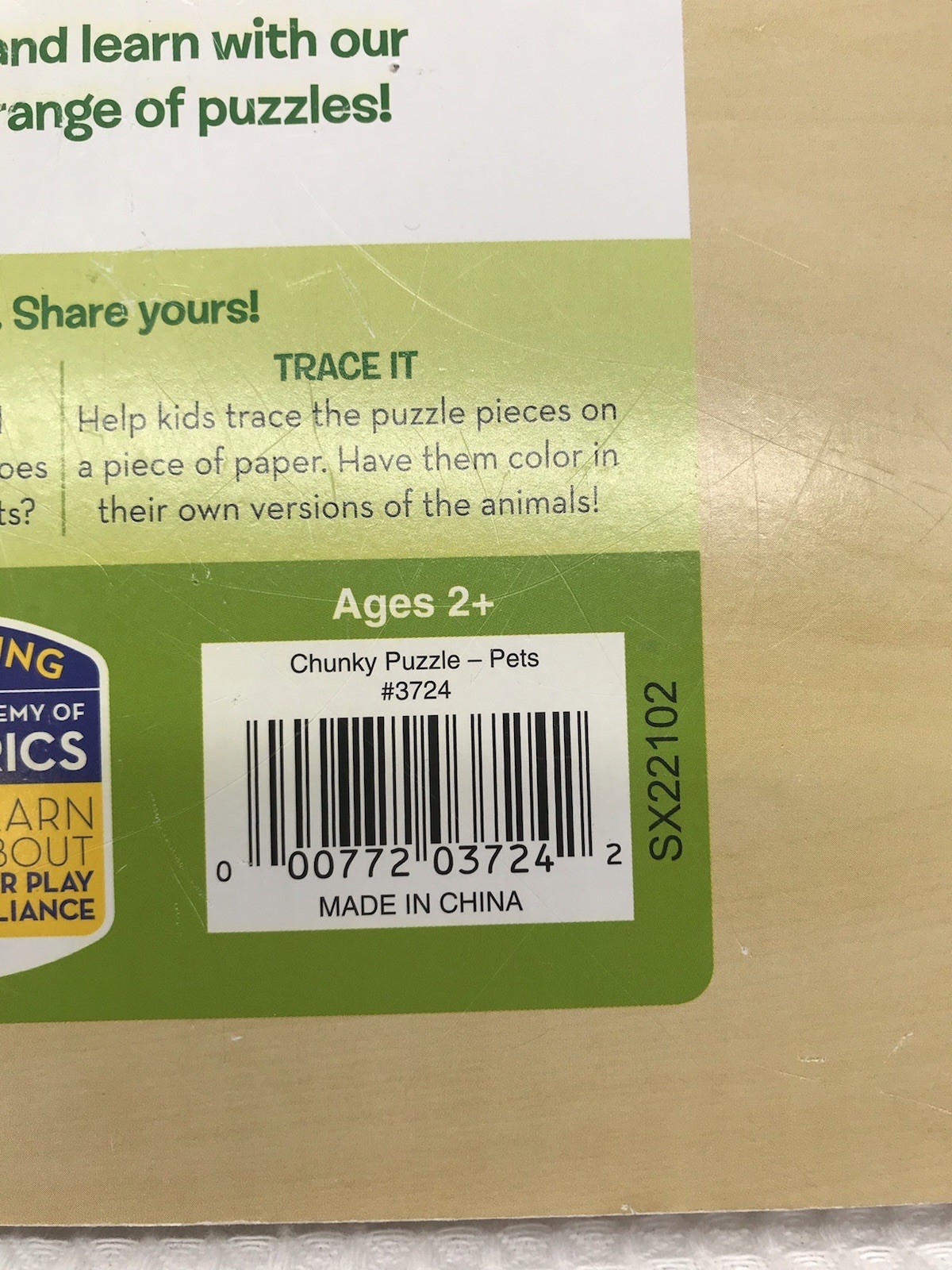 Wooden Chunky Peg Puzzle Lot 4 Melissa & Doug Zoo Farm Animals Pets Dinosaurs￼￼