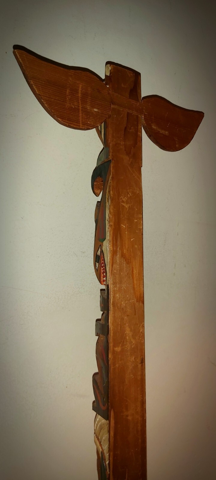 Northwest Coast; 2 Polychromed Model Totem Poles (early 20th c).