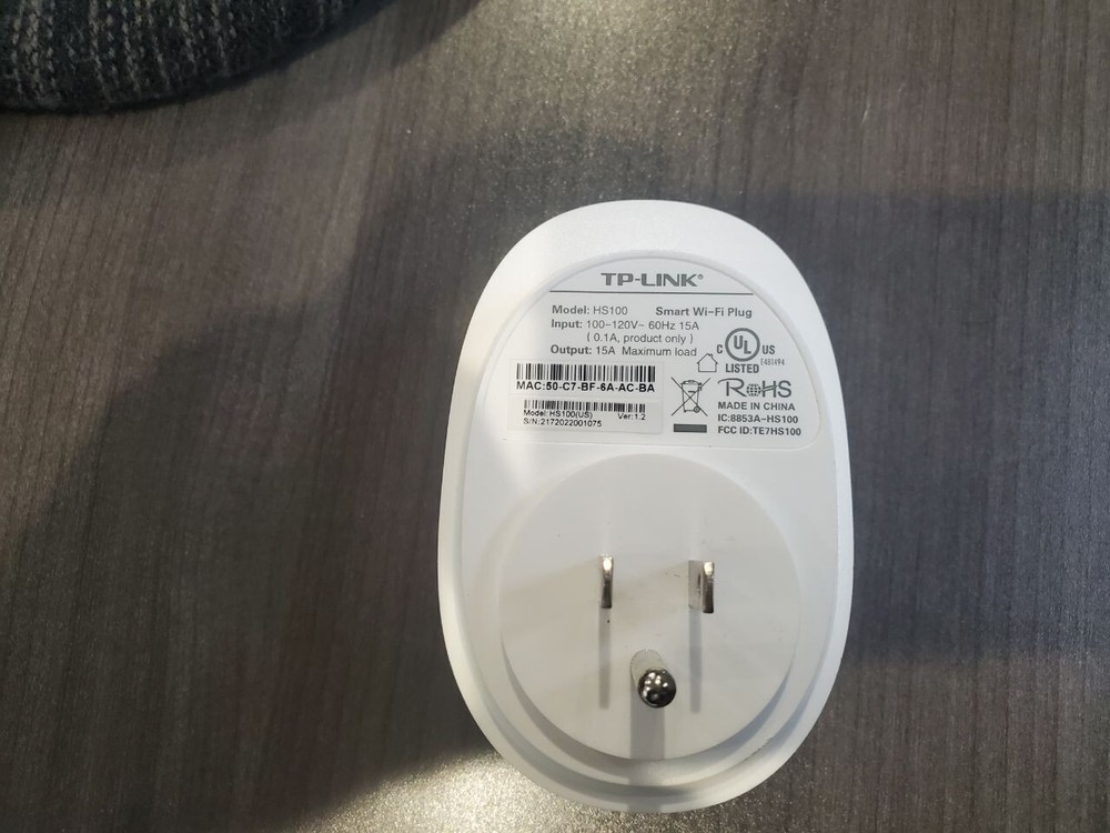 TP-Link HS100 Wi-Fi Smart Plug Kit. NEW Open Box