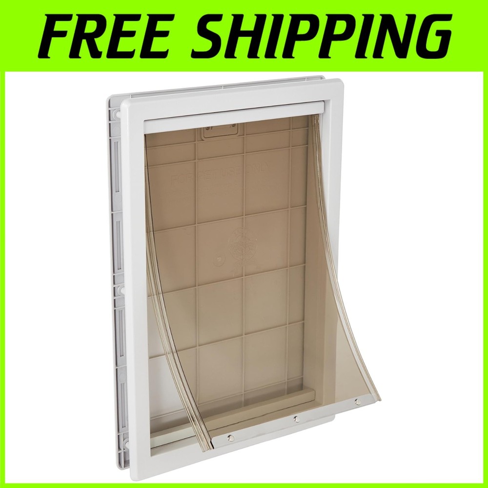 Designer Extra Large Plastic Pet Door with Telescoping Frame - Secure & Stylish*
