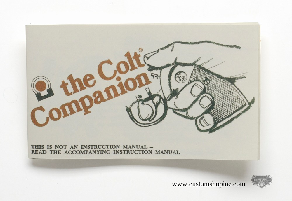 Colt Python Factory Paperwork Packet. 1990 Manual