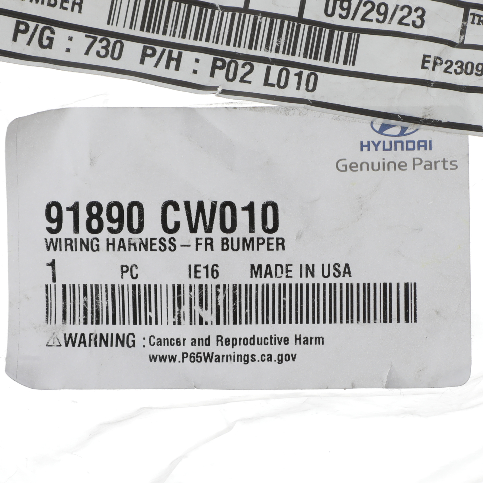 OEM NEW HYUNDAI Tucson 22-24 Front Bumper Park Sensor Wire Harness 91890-CW010