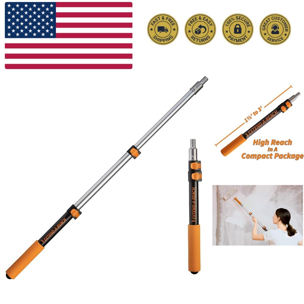 Lightweight & Durable Telescoping Extension Pole for Effortless Window Cleaning