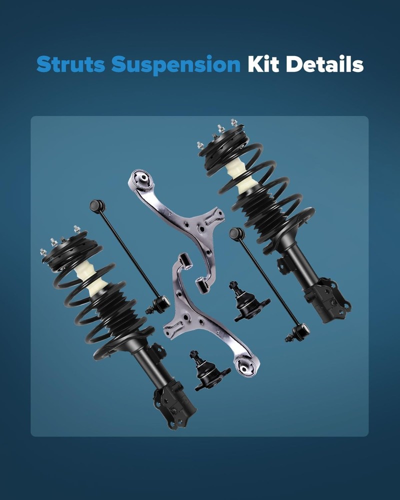 Complete Front Struts Kit for Rio Rio5 Accent 2006-2011 8 PCS