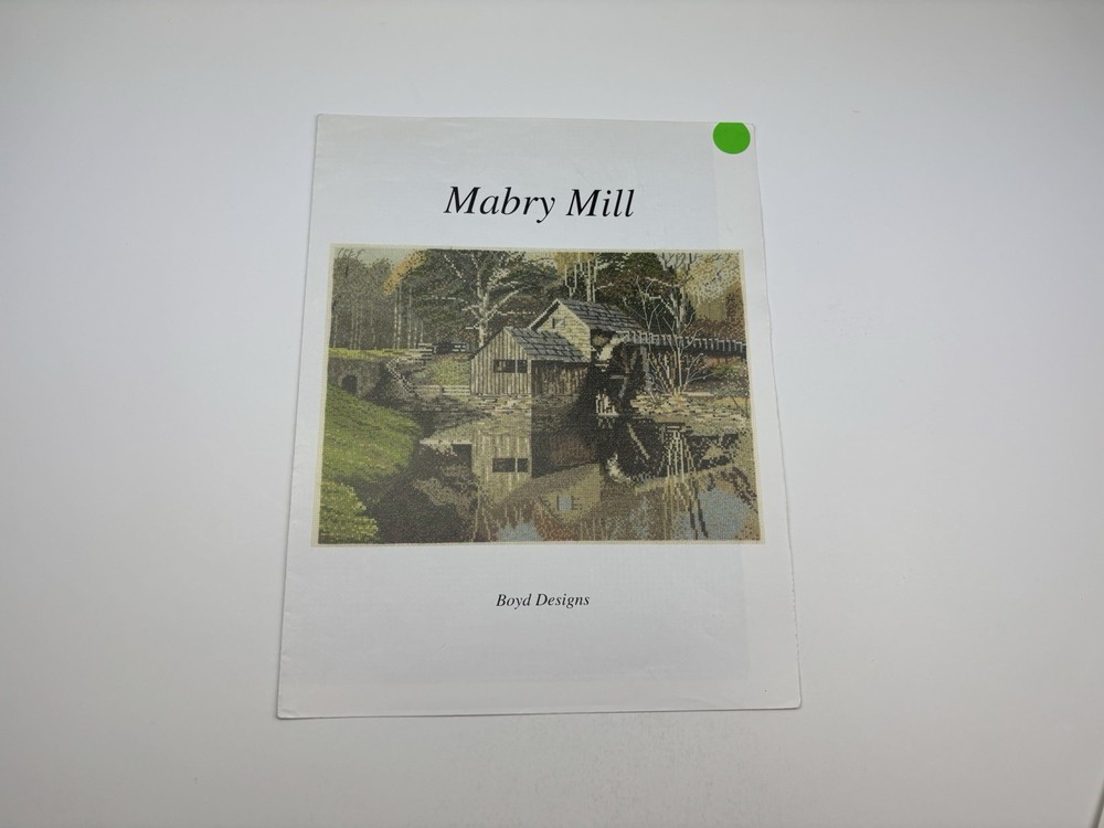 Boyd Designs Mabry Mill Counted Cross Stitch Pattern 6R