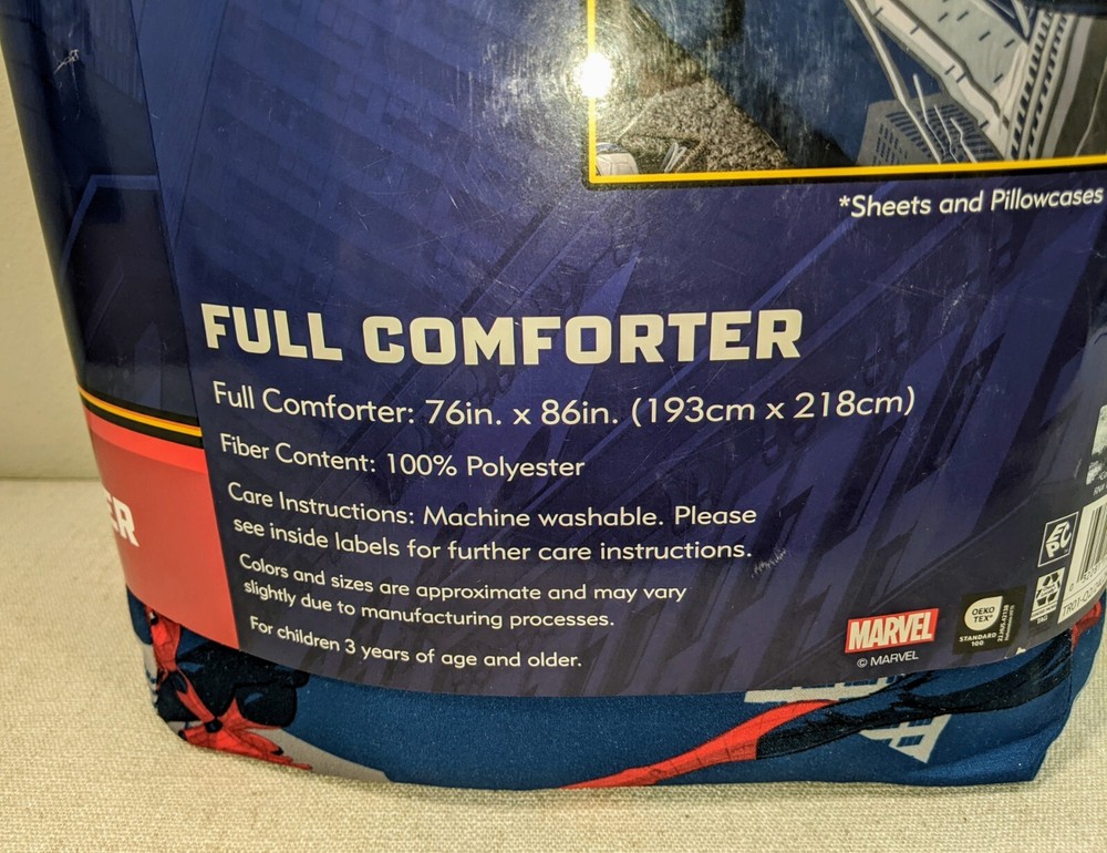 Full Marvel Spider-Man Comforter Brand New