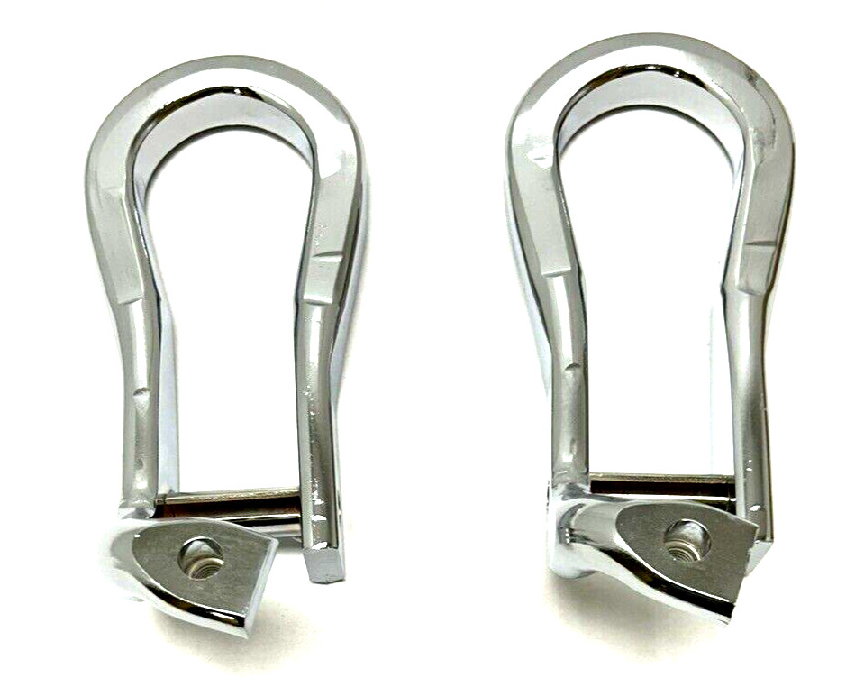 84072464 OEM GM Chrome Recovery Tow Hooks 15-2019 Silverado Sierra 2500 3500 HD