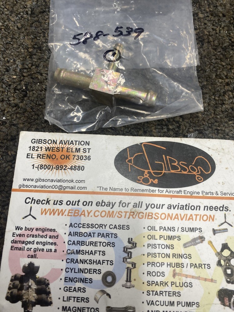 CONTINENTAL  588-539 TEE ARM PIPER AIRCRAFT