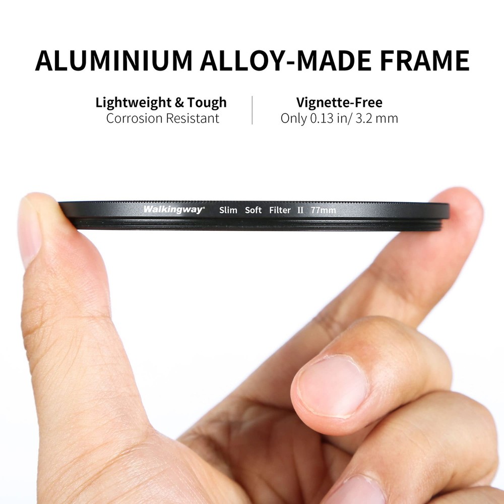 Walking Way 77MM White Mist Diffusion Filter - Soft Focus 77MM, Light-Soft 1