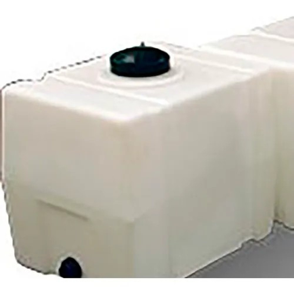 RomoTech 30 Gallon Plastic Storage Tank 82123909 - Square End with Flat Bottom
