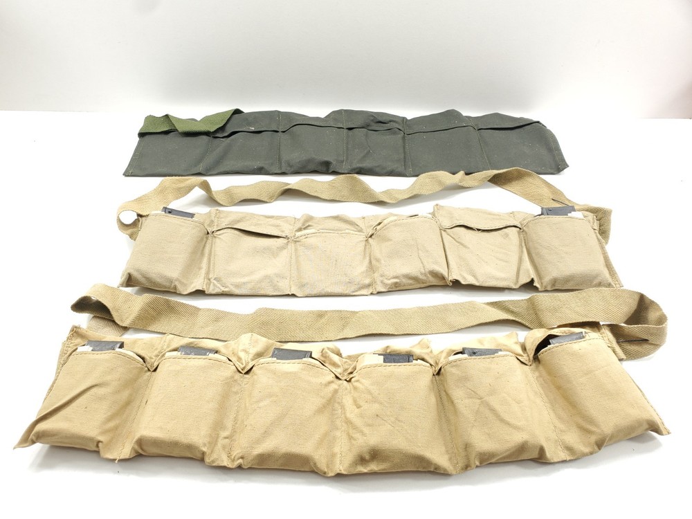 3 USGI Bandolier With Clips & Boxes