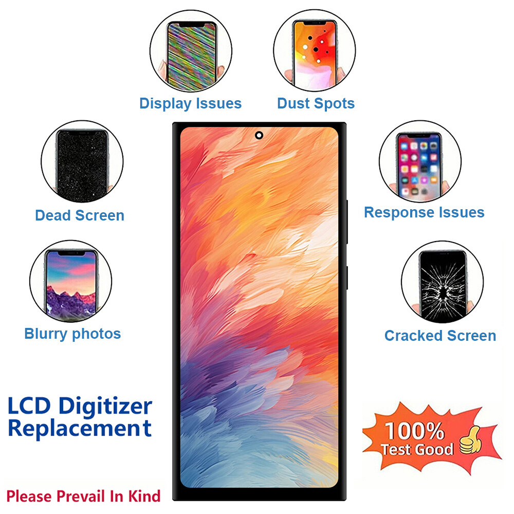 OLED LCD Display For Samsung Note 20 Ultra 5G 4G Digitizer Touch Screen + Frame