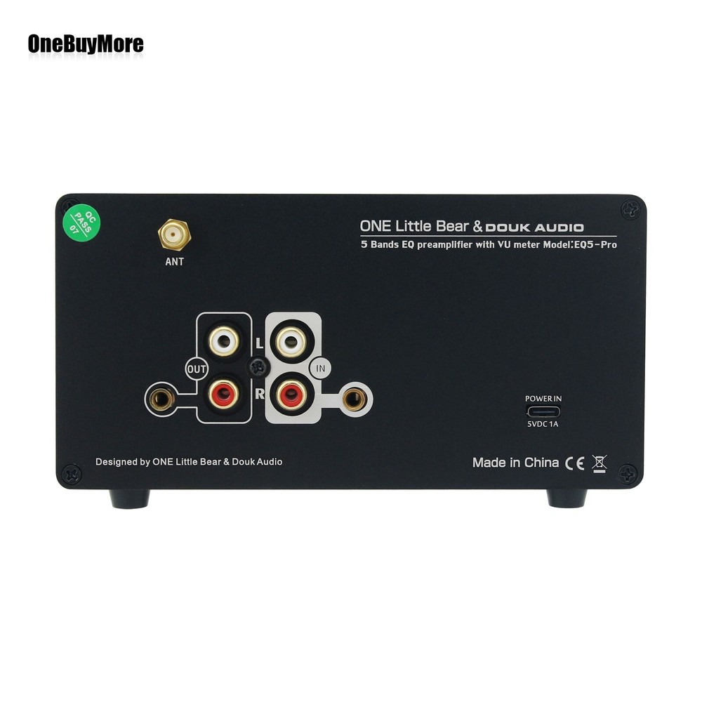 EQ5-PRO 5 Bands DC5V 0.5W EQ Equalizer with Dual VU Meter BT 5.0 Audio Processor