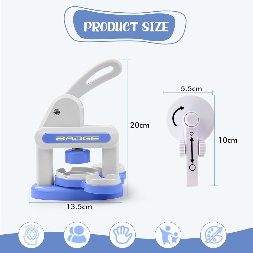 Button Maker Machine Installation-Free DIY Button Pin Maker Machine Badge Press