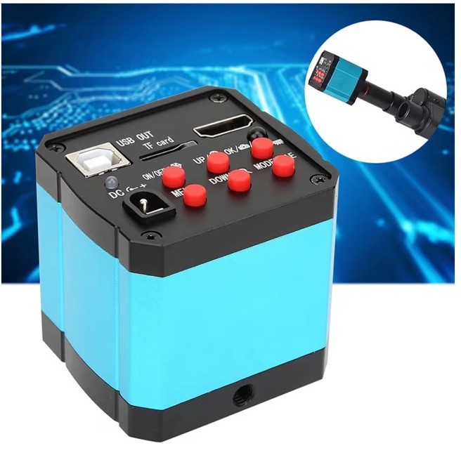 37MP 1080P 60FPS USB Industrial Microscope Camera with Conversion Adapter