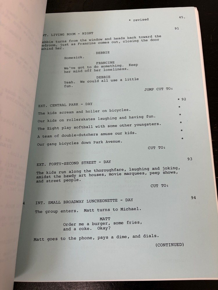 SHOOT OUT "FAST FORWARD" 1984 ORIGINAL MOVIE SCRIPT SIDNEY POITIER 2ND DRAFT