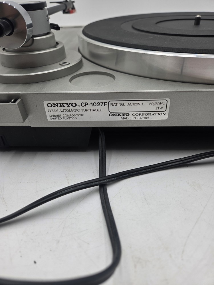 ONKYO Auto Return Turntable System Model CP-1027F-Tested/Working-SEE DESCRIPTION